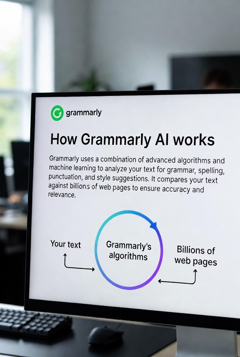 How Grammarly AI works